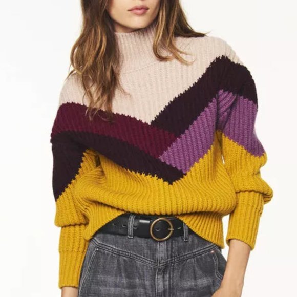 ba&sh Sweaters - NWT: Ba&sh | Orlando Safran Thick Sweater / Pullover Sz 2